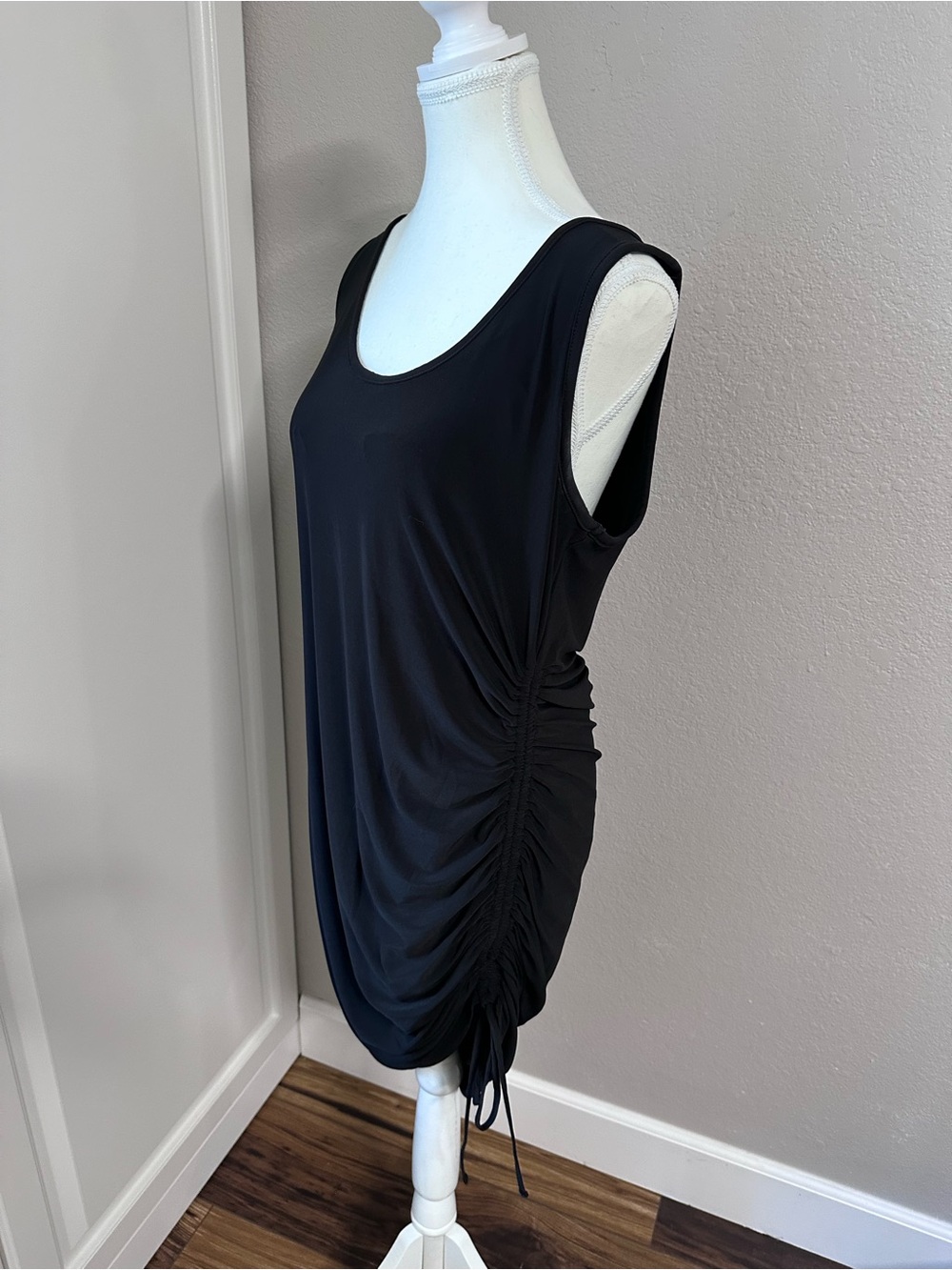 Express Black Dress with Adjustable side Ruching